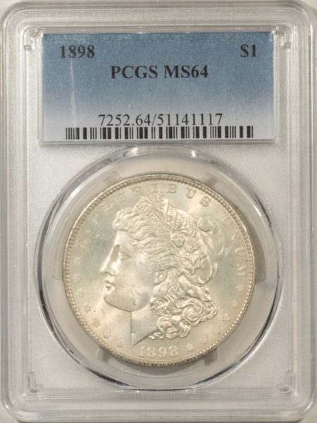 Dollars 1898 $1 MORGAN DOLLAR – PCGS MS-64