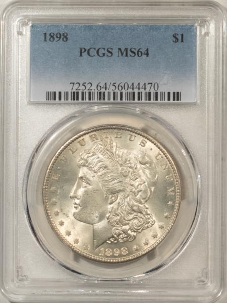 Dollars 1898 $1 MORGAN DOLLAR – PCGS MS-64