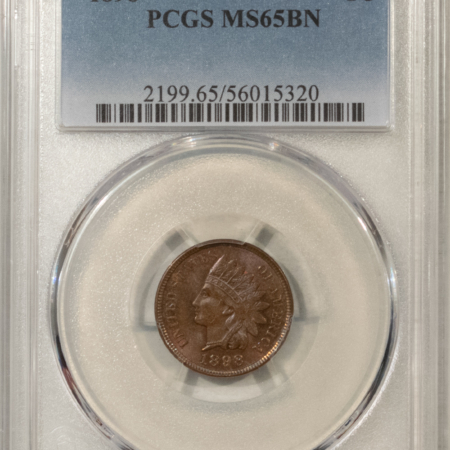Indian 1898 INDIAN CENT – PCGS MS-65 BN, GEM!