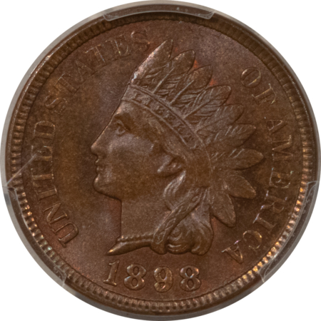 Indian 1898 INDIAN CENT – PCGS MS-65 BN, GEM!
