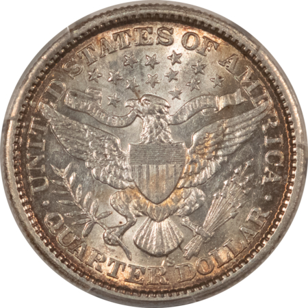 Barber Quarters 1898-S BARBER QUARTER – PCGS AU-55, LUSTROUS & TOUGH!