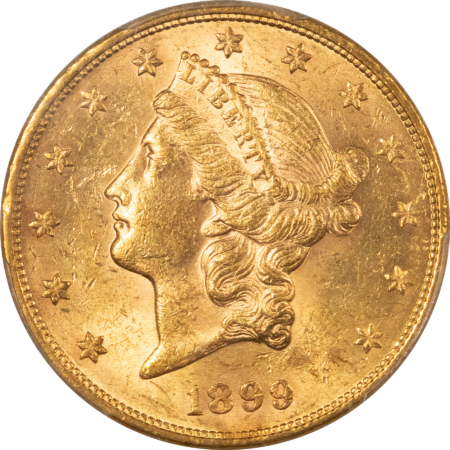 $20 1899 $20 LIBERTY GOLD DOUBLE EAGLE – PCGS MS-61