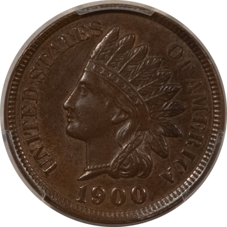 Indian 1900 INDIAN CENT – PCGS MS-62 BN, PREMIUM QUALITY!
