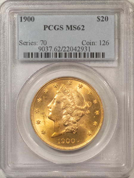 $20 1900 $20 LIBERTY GOLD DOUBLE EAGLE – PCGS MS-62