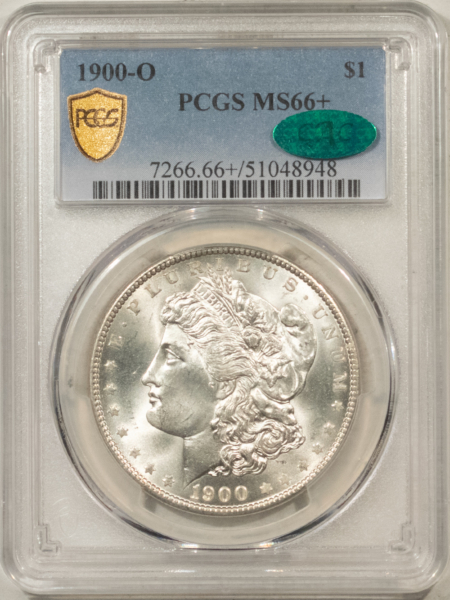 CAC Approved Coins 1900-O $1 MORGAN DOLLAR – PCGS MS-66+ LOOKS 67+, PREMIUM QUALITY & CAC APPROVED!