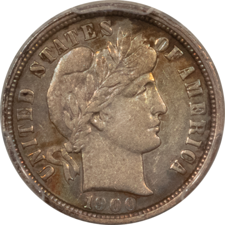 Barber Dimes 1900-O BARBER DIME – PCGS XF-45, PRETTY!