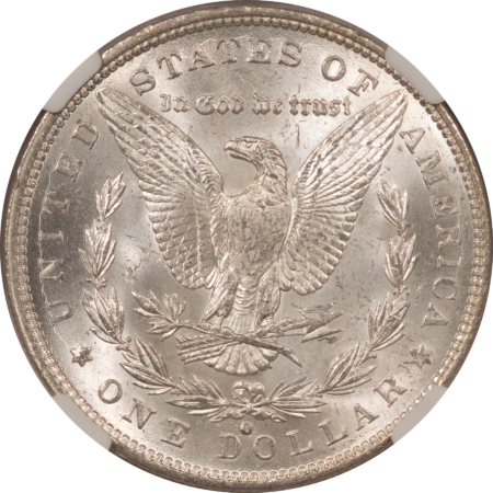 Dollars 1900-O/CC $1 MORGAN DOLLAR – NGC MS-62, TOP 100! STRONG O/CC, BLAST WHITE!
