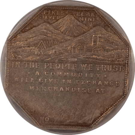 Dollars 1901 LESHER REFERENDUM PIKES PEAK SILVER DOLLAR IMPRINT TYPE NO# PCGS AU-55 RARE