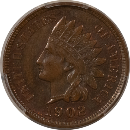 Indian 1902 INDIAN CENT – PCGS MS-62 BN