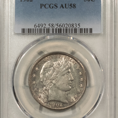 Barber Halves 1902 BARBER HALF DOLLAR – PCGS AU-58
