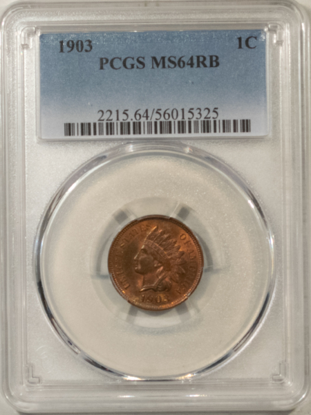 Indian 1903 INDIAN CENT – PCGS MS-64 RB