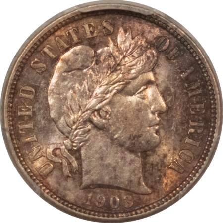 Barber Dimes 1903-O BARBER DIME – PCGS MS-62, LUSTROUS & PRETTY!