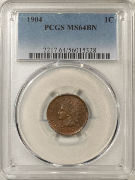 Indian 1904 INDIAN CENT – PCGS MS-64 BN