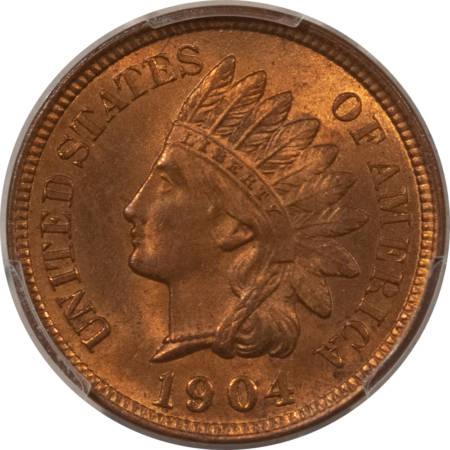 Indian 1904 INDIAN CENT – PCGS MS-65 RB