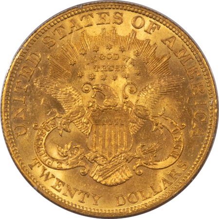 $20 1904 $20 LIBERTY GOLD DOUBLE EAGLE – PCGS MS-62, RATTLER & PREMIUM QUALITY!