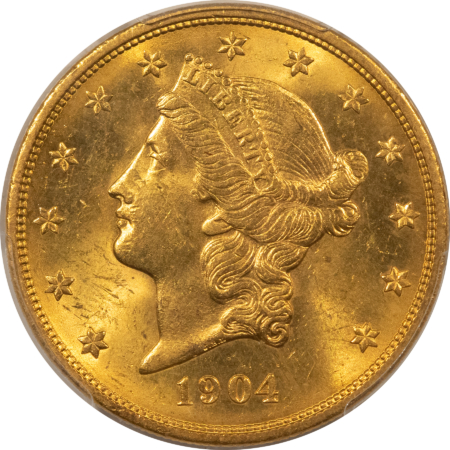 $20 1904 $20 LIBERTY GOLD DOUBLE EAGLE – PCGS MS-62