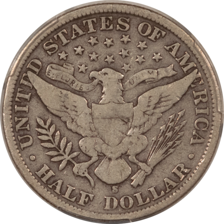 Barber Halves 1904-S BARBER HALF DOLLAR – PCGS VG-10, WAS PCGS F-12, PREMIUM QUALITY!