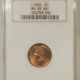 Indian 1893 INDIAN CENT – ANACS MS-64 RD, NICE ORIGINAL, OLD, OLD WHITE HOLDER!