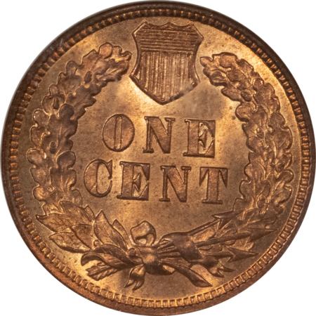 Indian 1905 INDIAN CENT – NGC MS-65 RB, NEARLY RED, FATTIE HOLDER!