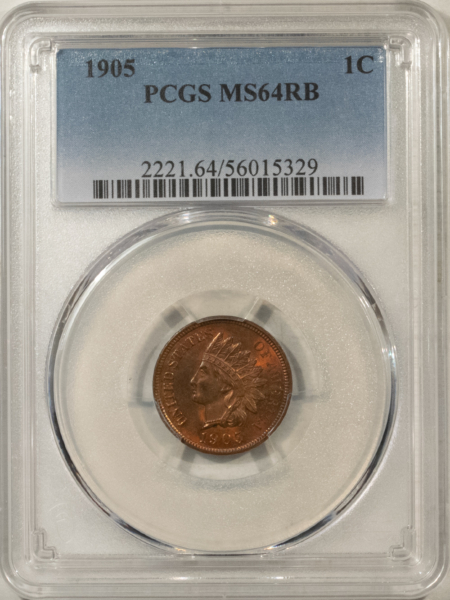 Indian 1905 INDIAN CENT – PCGS MS-64 RB