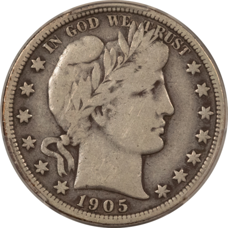 Barber Halves 1905-O BARBER HALF DOLLAR – PCGS VG-10