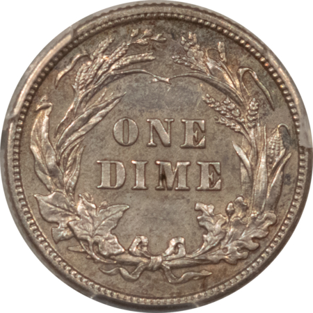 Barber Dimes 1906 BARBER DIME – PCGS GENUINE, CLEANED-UNC DETAIL! NICE LOOKING UNCIRCULATED