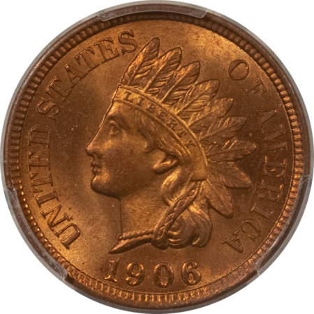 Indian 1906 INDIAN CENT – PCGS MS-65 RD, RED GEM!