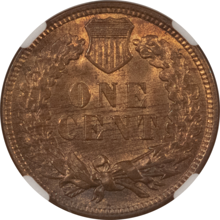 Indian 1907 INDIAN CENT – NGC MS-63 RB, CHOICE!