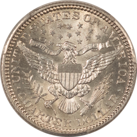 Barber Quarters 1907 BARBER QUARTER – PCGS AU-58, WHITE & FLASHY