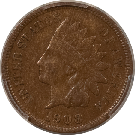 Indian 1908-S INDIAN CENT – PCGS XF-45 BN, KEY-DATE!