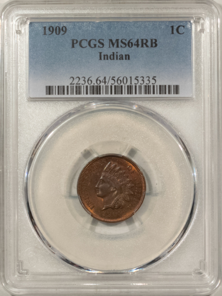 Indian 1909 INDIAN CENT – PCGS MS-64 RB
