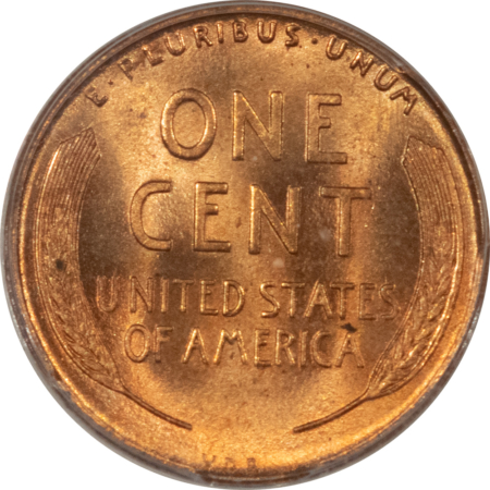 Lincoln Cents (Wheat) 1909-VDB LINCOLN CENT – PCGS MS-66 RD, OLD GREEN HOLDER & PREMIUM QUALITY!