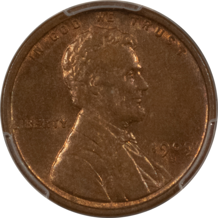Lincoln Cents (Wheat) 1909-S LINCOLN CENT – PCGS MS-63 BN, PREMIUM QUALITY!
