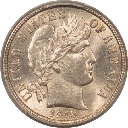 Barber Dimes 1910 BARBER DIME – PCGS MS-63 BLAST WHITE & CHOICE