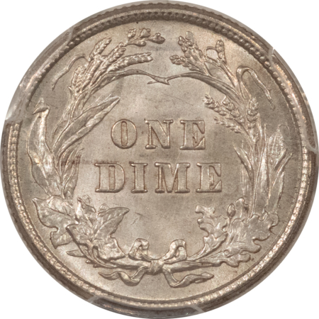 Barber Dimes 1910 BARBER DIME – PCGS MS-64, LOOKS MS-65! PREMIUM QUALITY!