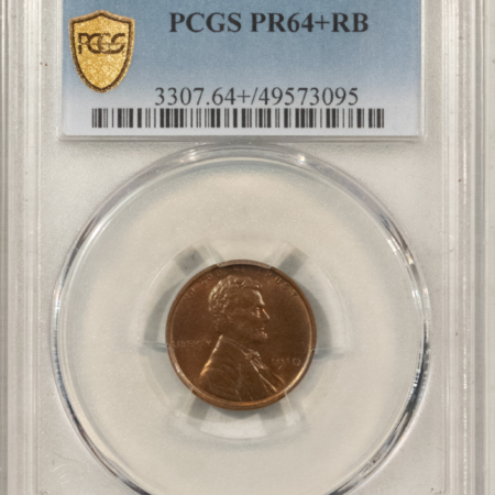 Lincoln Cents (Wheat) 1910 MATTE PROOF LINCOLN CENT – PCGS PR-64+ RB, REALLY PRETTY & PQ! LOOKS GEM!