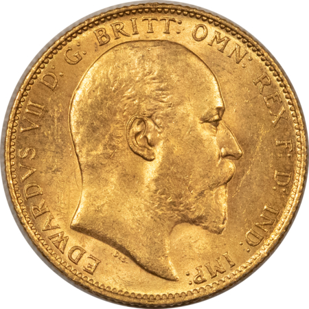 Bullion 1910-S SYDNEY AUSTRALIA GOLD SOVEREIGN .2354 OZ AGW – UNCIRCULATED!