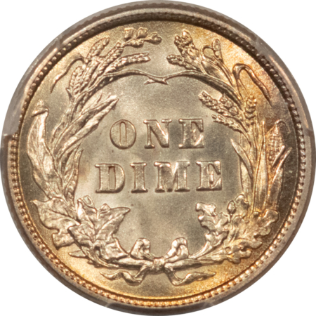 Barber Dimes 1911 BARBER DIME – PCGS MS-63, PRETTY & PREMIUM QUALITY!