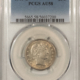 Barber Quarters 1907 BARBER QUARTER – PCGS AU-58, WHITE & FLASHY