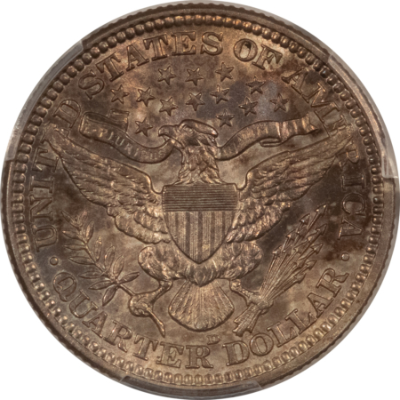 Barber Quarters 1914-D BARBER QUARTER – PCGS MS-62, PRETTY & PQ!