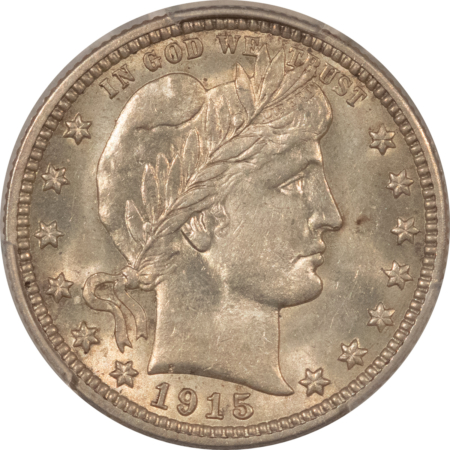 Barber Quarters 1915 BARBER QUARTER – PCGS MS-62, ORIGINAL WHITE W/ NICE SKIN