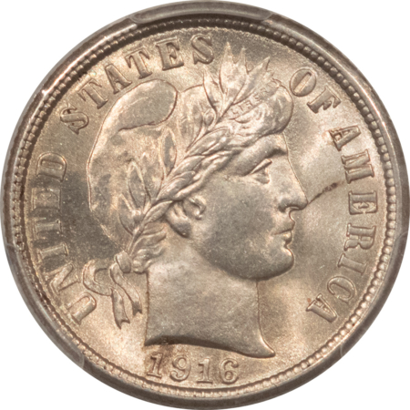 Barber Dimes 1916 BARBER DIME – PCGS GENUINE, CLEANED – UNCIRCULATD DETAILS, NICE LOOK!