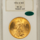 $20 1908-S $20 ST GAUDENS GOLD DOUBLE EAGLE – PCGS AU-58 CAC, KEY-DATE, PQ & CHOICE!