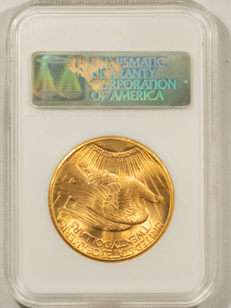 $20 1916-S $20 ST GAUDENS GOLD DOUBLE EAGLE, NGC MS-64 CAC, FATTIE HOLDER, PQ & GEM!