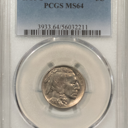 Buffalo Nickels 1916-S BUFFALO NICKEL – PCGS MS-64, LUSTROUS & TOUGH!