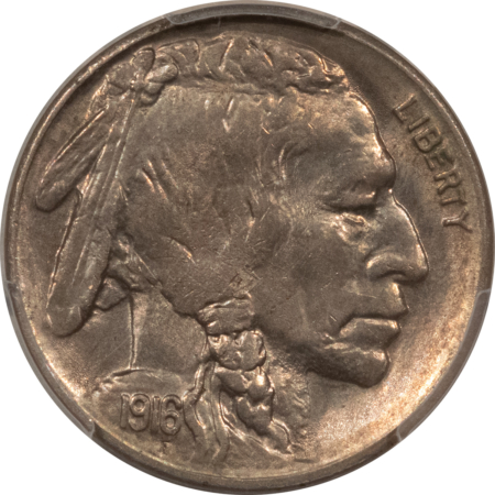 Buffalo Nickels 1916-S BUFFALO NICKEL – PCGS MS-64, LUSTROUS & TOUGH!