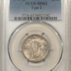 New Certified Coins 1869 THREE CENT NICKEL – PCGS MS-62