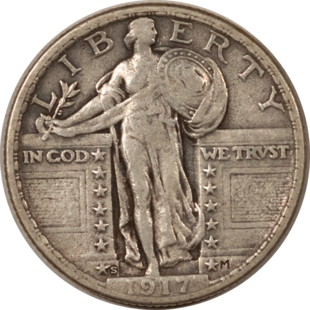New Store Items 1917-S STANDING LIBERTY QUARTER, TY 2 – HIGH GRADE CIRCULATED EXAMPLE! PERFECT!
