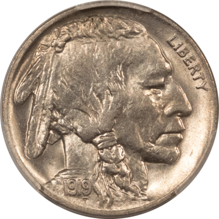 Buffalo Nickels 1919 BUFFALO NICKEL – PCGS MS-62, 63+ QUALITY! PREMIUM QUALITY!