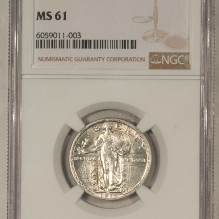 New Certified Coins 1919-D STANDING LIBERTY QUARTER – NGC MS-61, WHITE! LOOKS CHOICE! SO TOUGH!